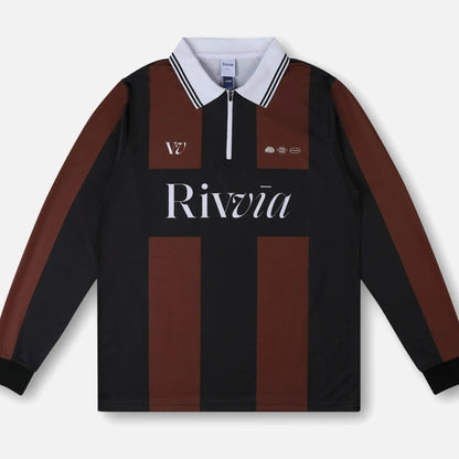 Rivvia Projects | TEAM VV RPL LS POLO | BROWN BLACK