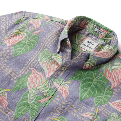 Reyn Spooner | Tapa Anthurium Shirt | Button Front Purple