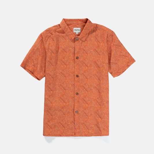 Rhythm | Adia Paisley Ss Shirt | Persimmon