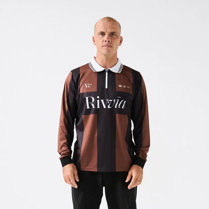 Rivvia Projects | TEAM VV RPL LS POLO | BROWN BLACK