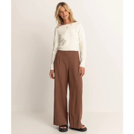 Rhythm | Whitehaven Wide Leg Pant | Brown