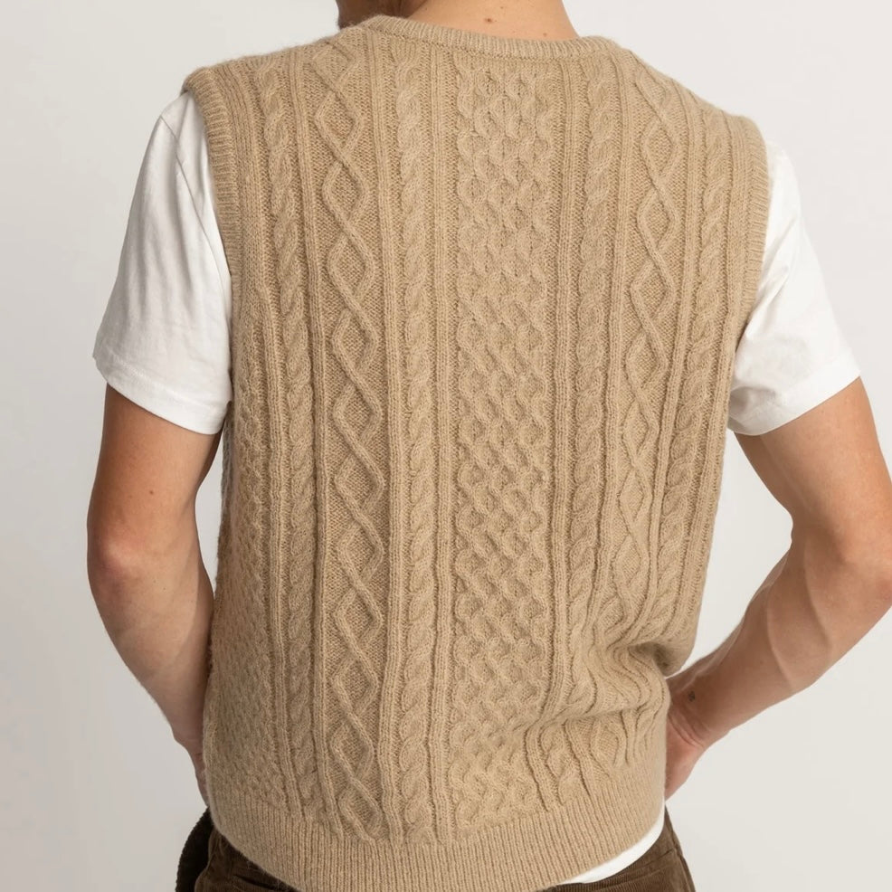 Rhythm | Mohair Knit Vest | Latte