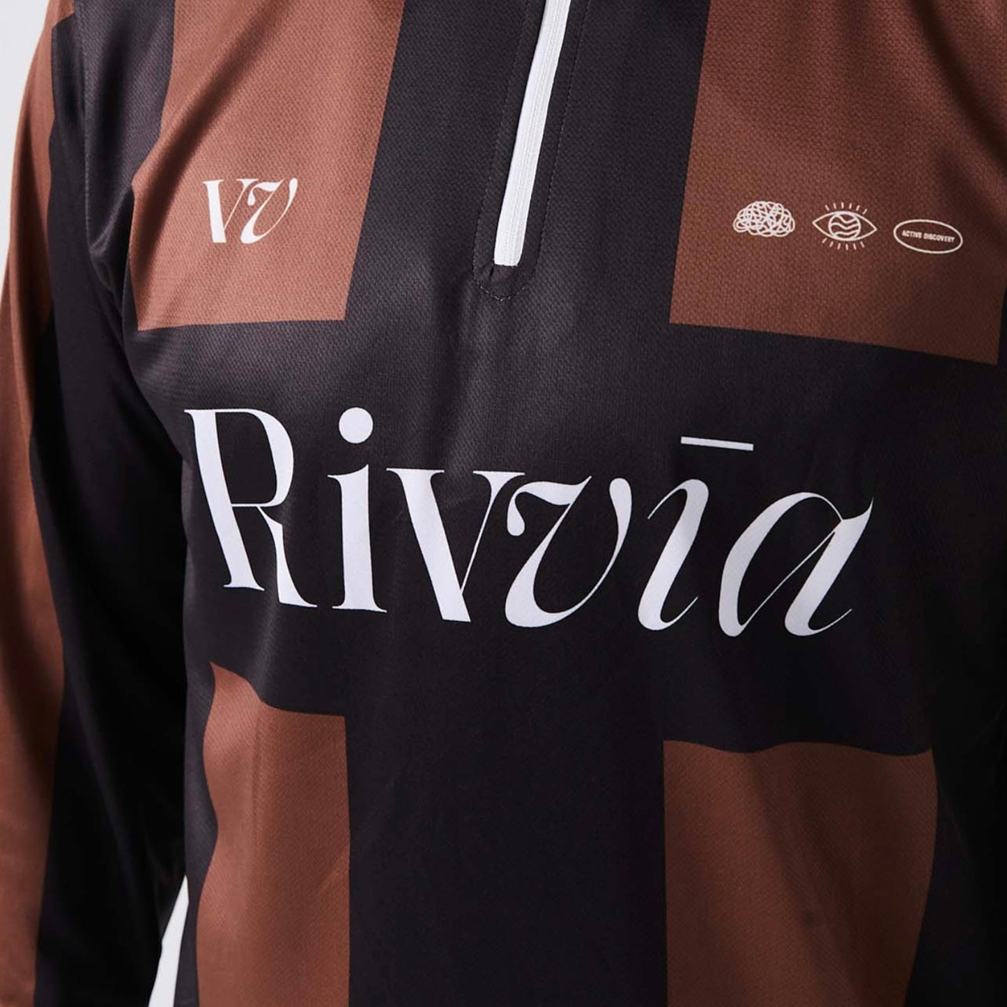 Rivvia Projects | TEAM VV RPL LS POLO | BROWN BLACK