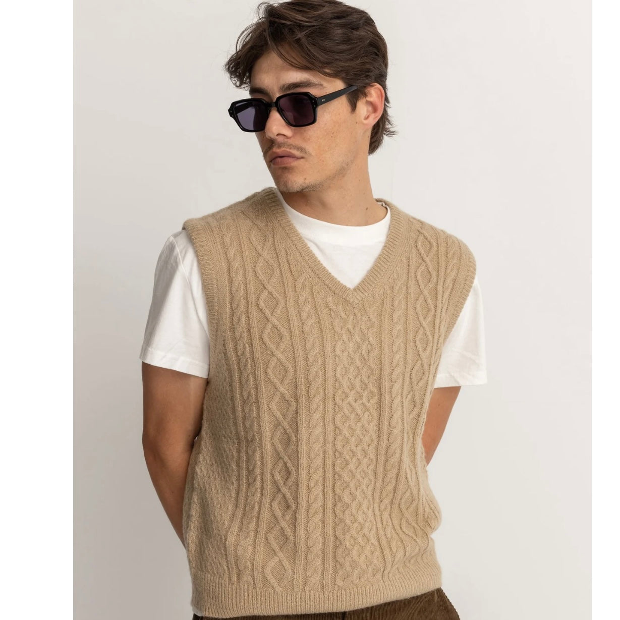 Rhythm | Mohair Knit Vest | Latte – Icons of Surf