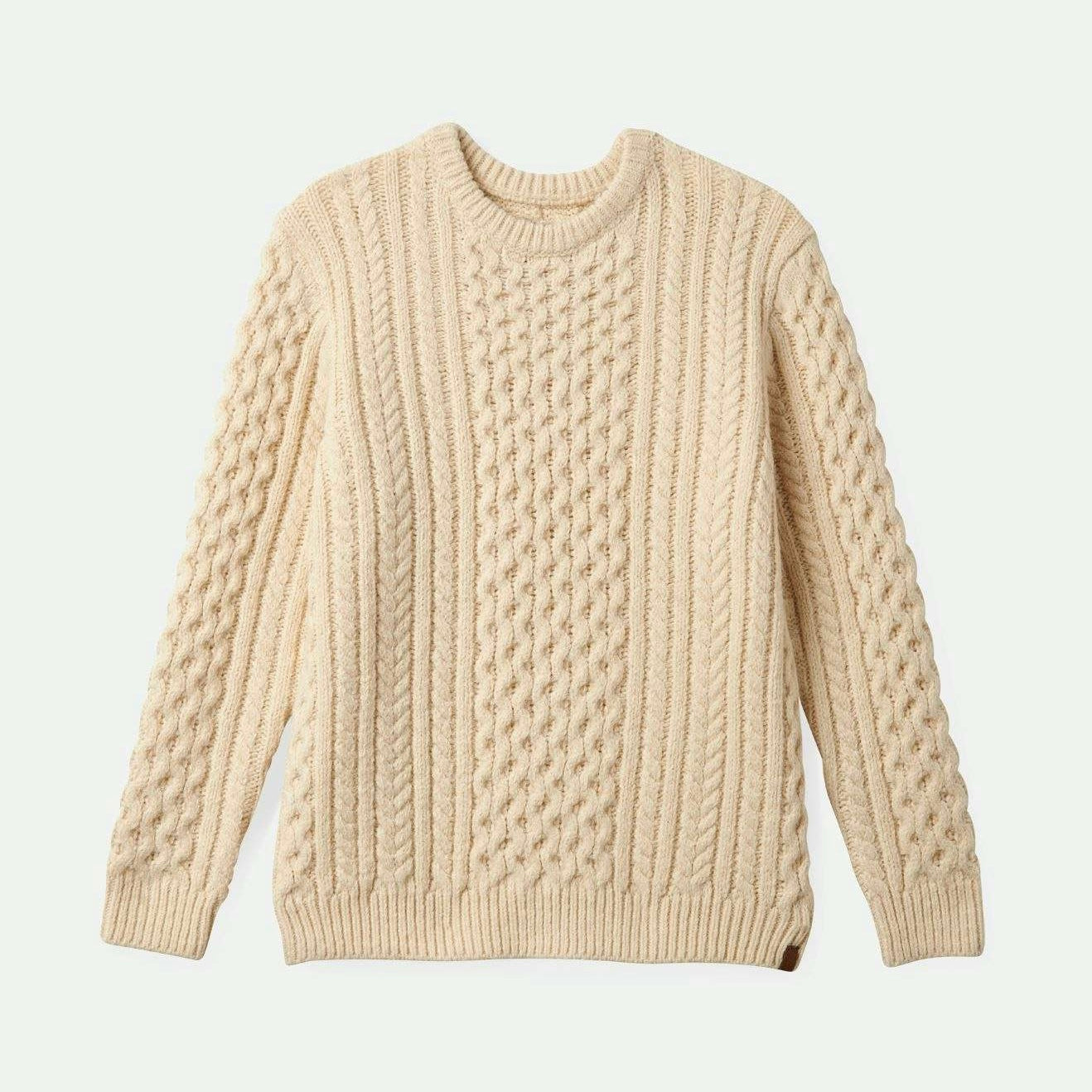 Brixton | Classic Fisherman's Sweater | Oatmeal