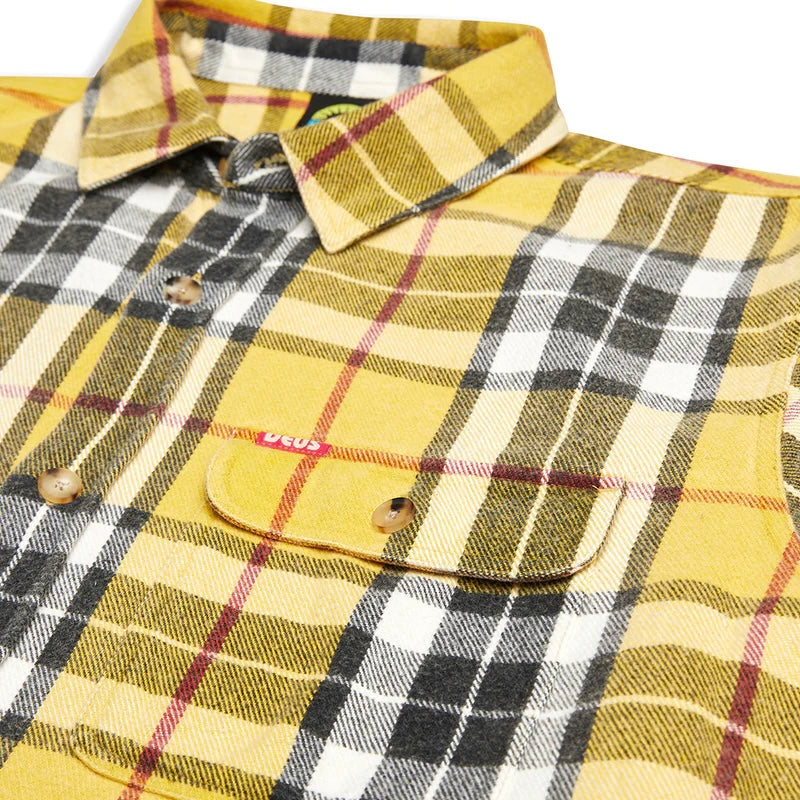 Deus | Vacay Check Shirt | Lemon