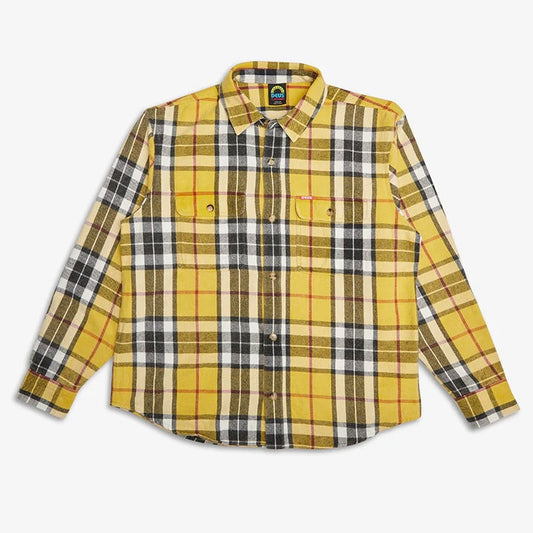 Deus | Vacay Check Shirt | Lemon