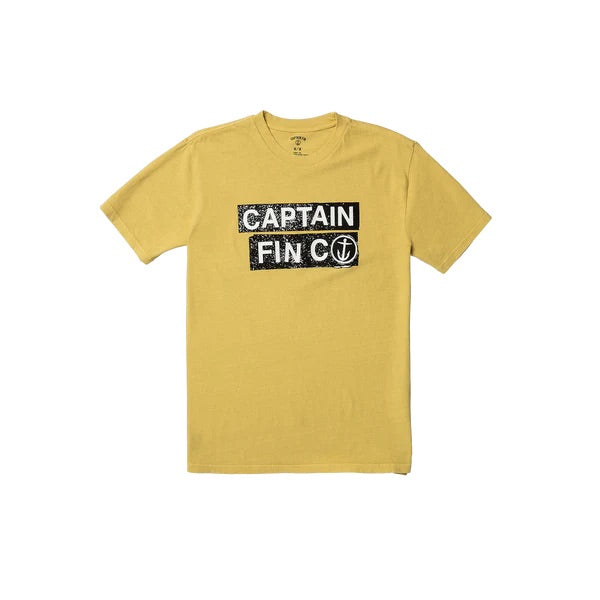 Captain Fin | Dive Bars S/S Tee | Mineral Yellow