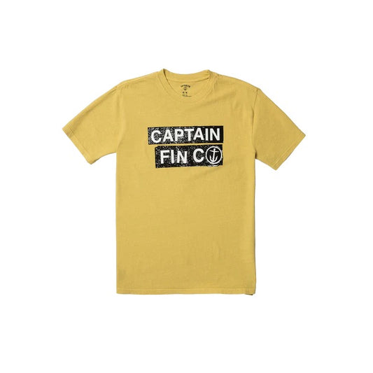 Captain Fin | Dive Bars S/S Tee | Mineral Yellow