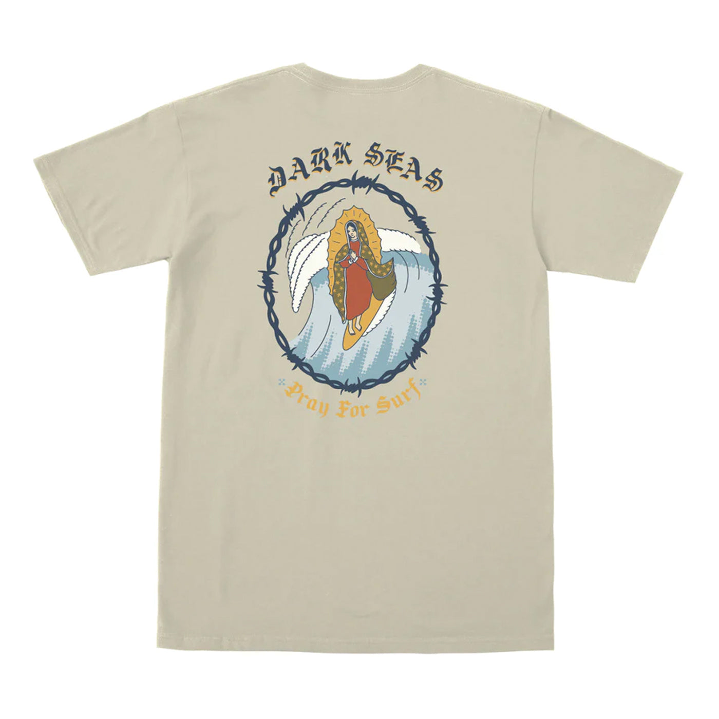 Dark Seas | Pray For Surf Tee | Cream – Icons of Surf