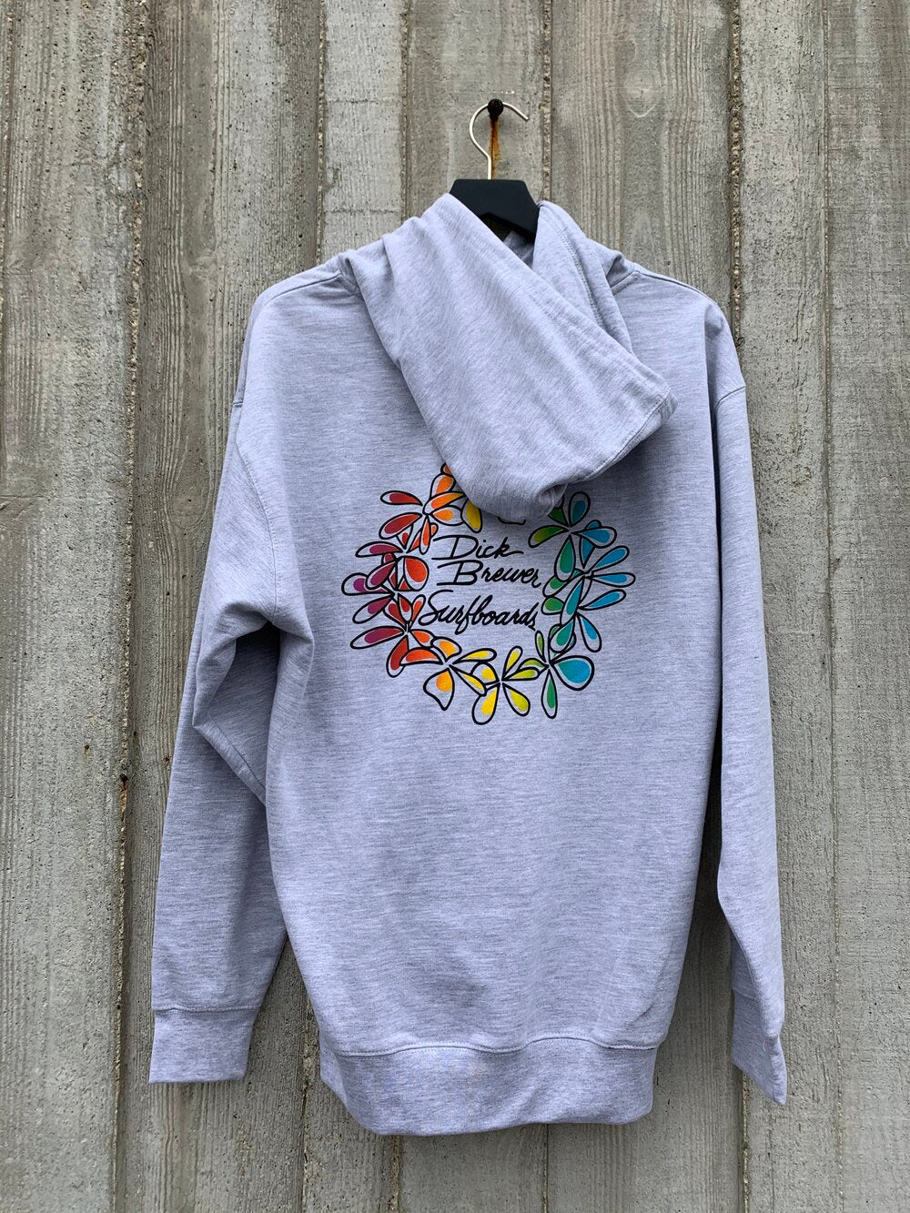 Dick Brewer Simple Lei | Hoodie | Heather Grey